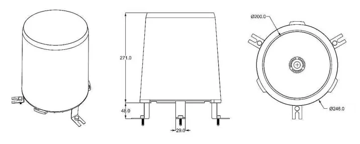 Dimension of RK400-04