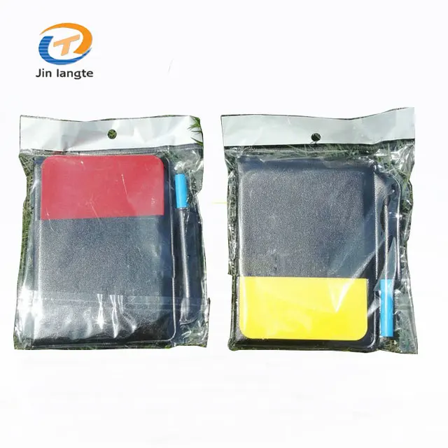 

Football training yellow and red soccer card / arbitrator card / referee card, Red and yellow card set