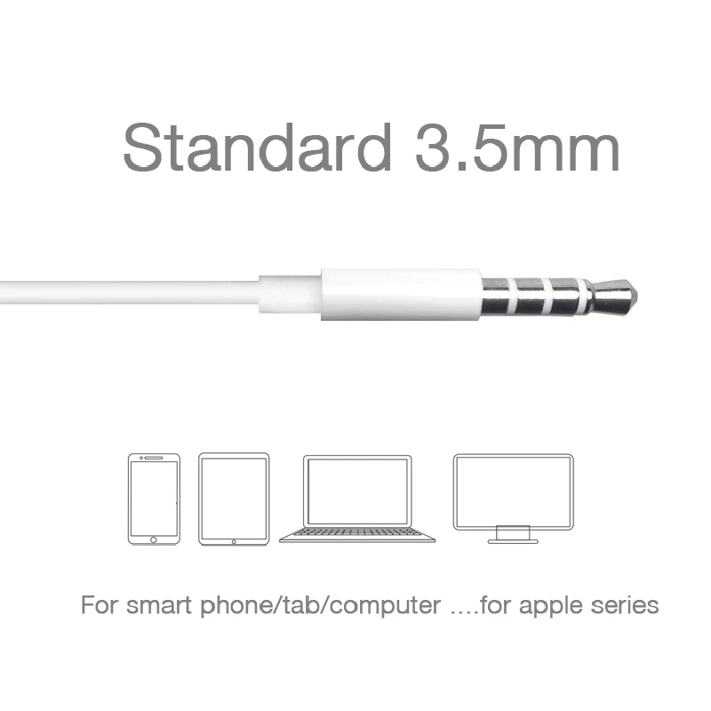 New 3.5mm audio earphone for iphone 4/5/6/6plus/7 headset Aux adapter