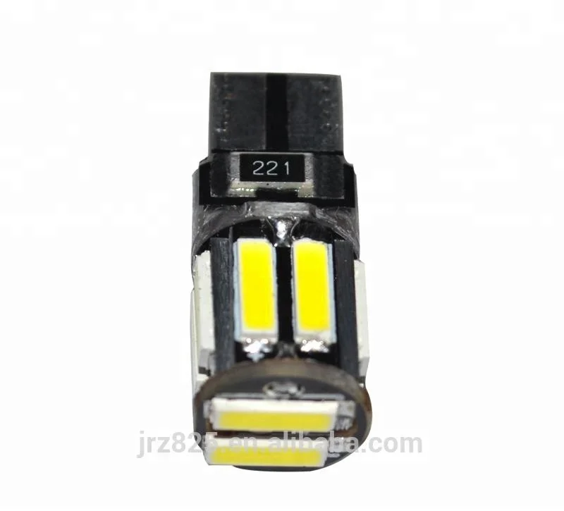 

Durable!!! T10 Canbus 10 smd 7014 LED 11SMD 7020 No error 194 168 501W5W LED For car clearance light Super bright White DC 12V, Cold white