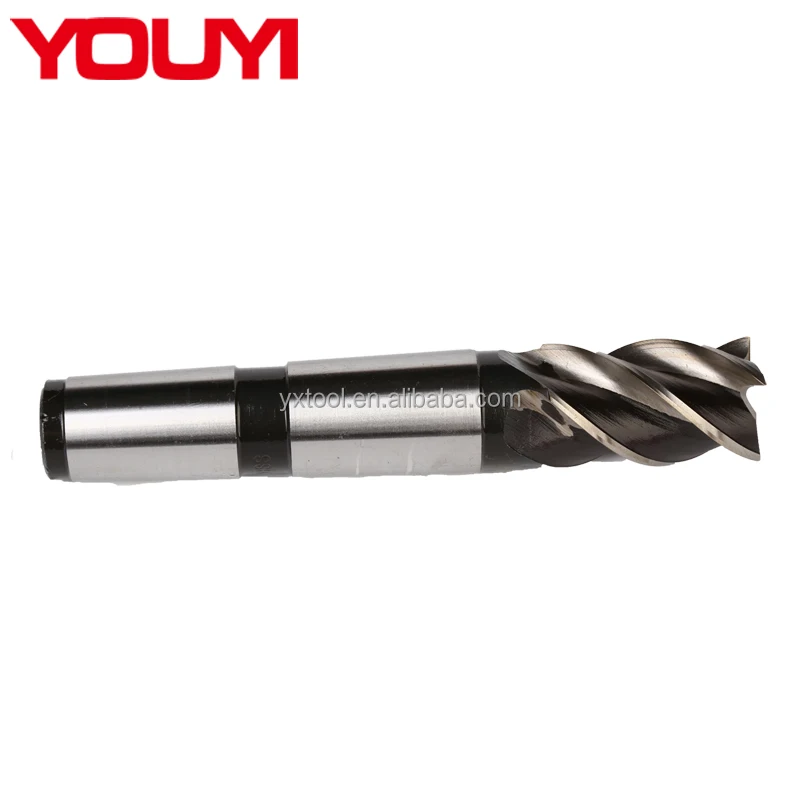 
HSS morse Taper Shank end mill 4Flute end mills for steels 
