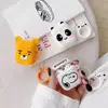 Amazon hot sale Japan Korea Cut Panda snoopy Earphone Case For Air-Pods 1 2 Wireless Charging Cases Ring Strap