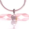 Lock Collections Love Heart Locks Pendant Silver Flat Rose Gold Charm Silver For Women Jewelry