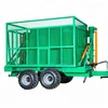 Heavy duty compact tractor 2 wheel 4 wheel tipping power trailer for sale