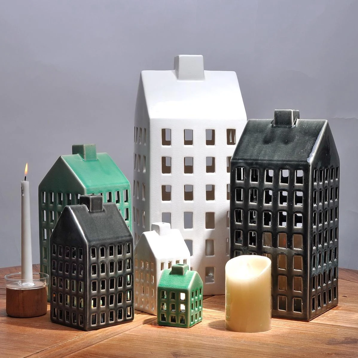 Home House-Shaped Candle Holder