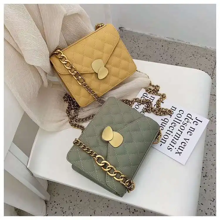 

Factory Price PU Leather Bag for Women Shoulder Bag Ladies Body Cross Bag with Chain