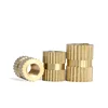 brass self tapping knurled threaded insert nuts for plastic