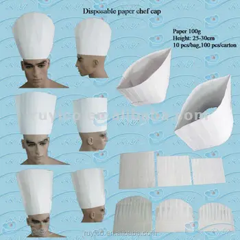 Pakai Kertas Lipit Koki Topi / Topi Dapur Untuk Memasak 