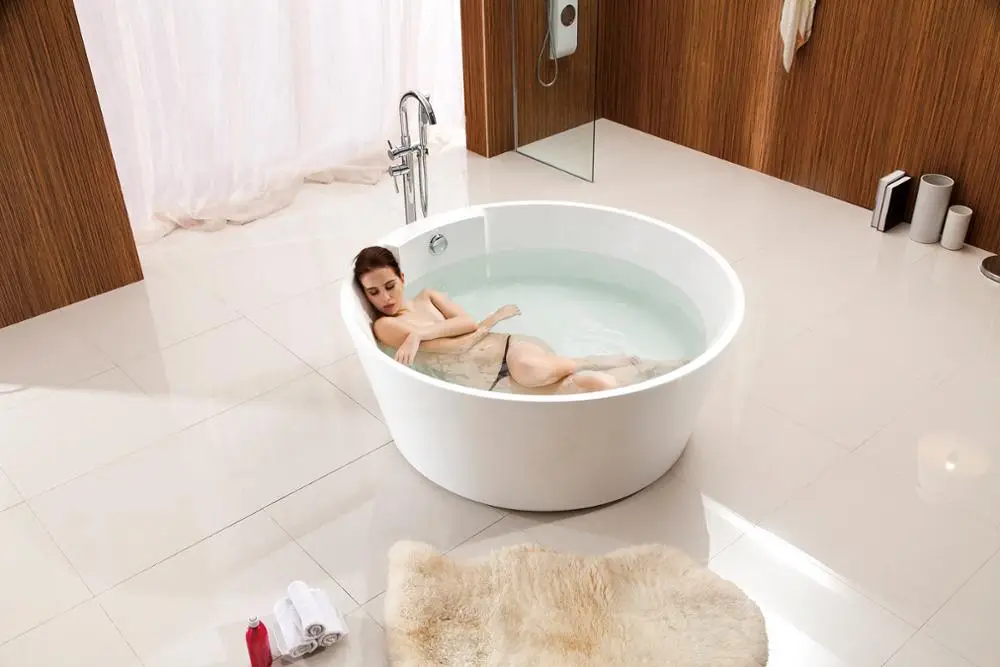 China Tita 52 Inch Round Shaped Sex Hot Bath Tub Bathtub - Buy 52 Inch ...