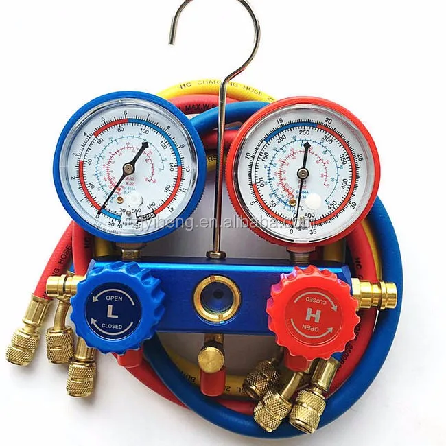 Refrigerant Manifold Gauge Kit/multifunctional Refrigeration Manifold