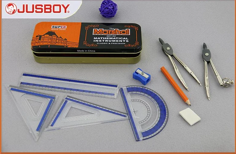 Metal Math Set Mathematical Instruments Compass Box Buy Metal Math