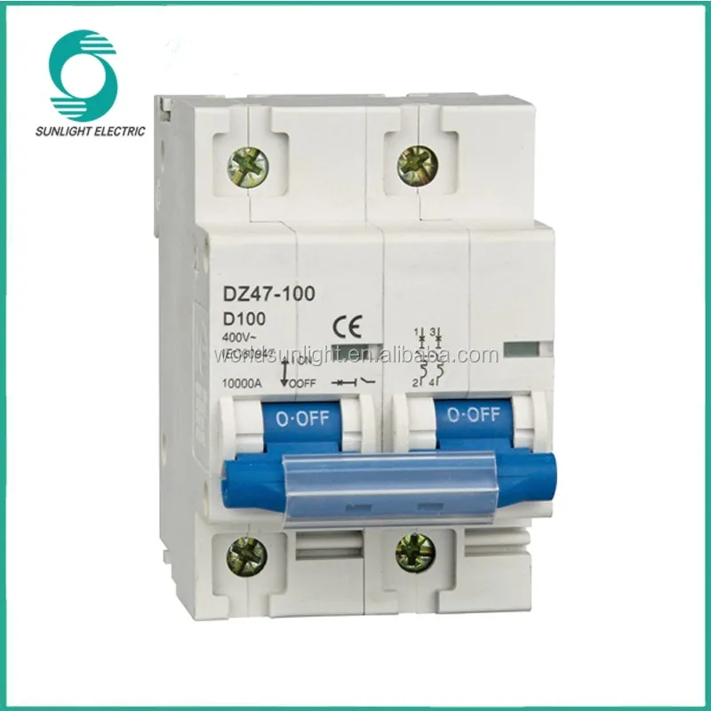 XNC-100 series 63A 80A 100A 1 2 3 4 pole miniature circuit breaker mcb