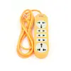 Orange 220V Office Studio Home AC Power Trailing Socket