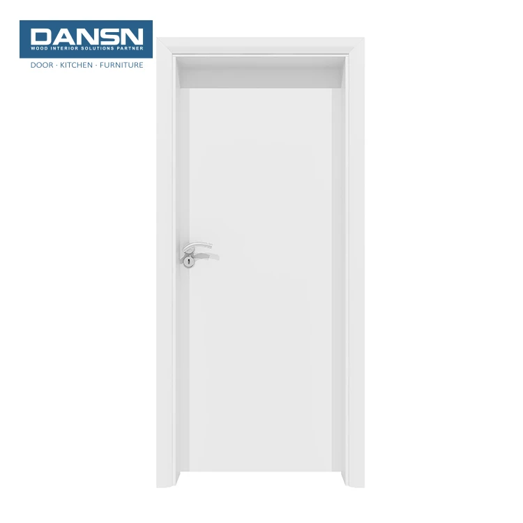 Bathroom Swing White Wooden Interior Door For House Decoration