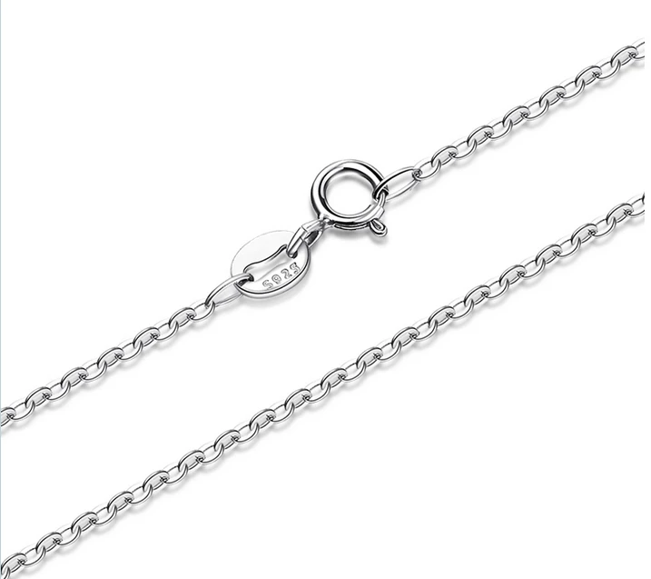 18k Gold Roll Chain Silver Rolo Chain 925 Sterling Silver Roller Chain
