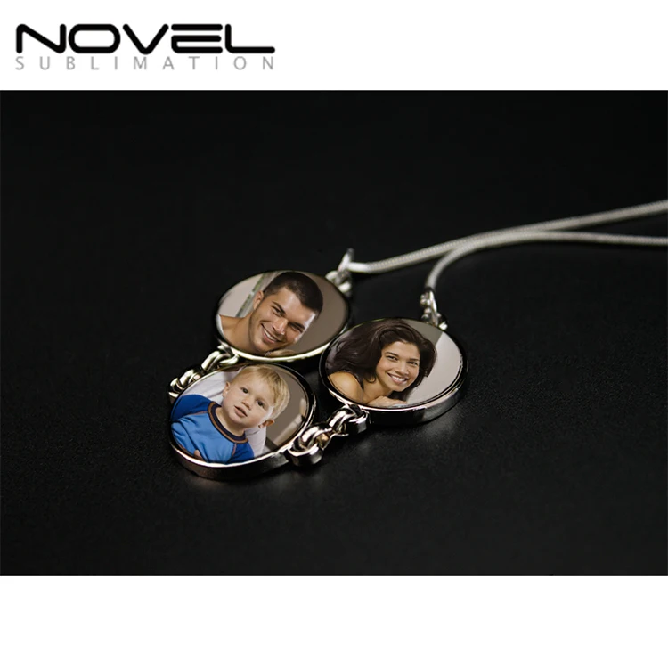 

Sublimation Round Shape Necklace, Silver