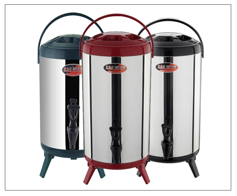 Commercial 18l Milk Tea Thermos Barrel Water Flask Stainless Steel With