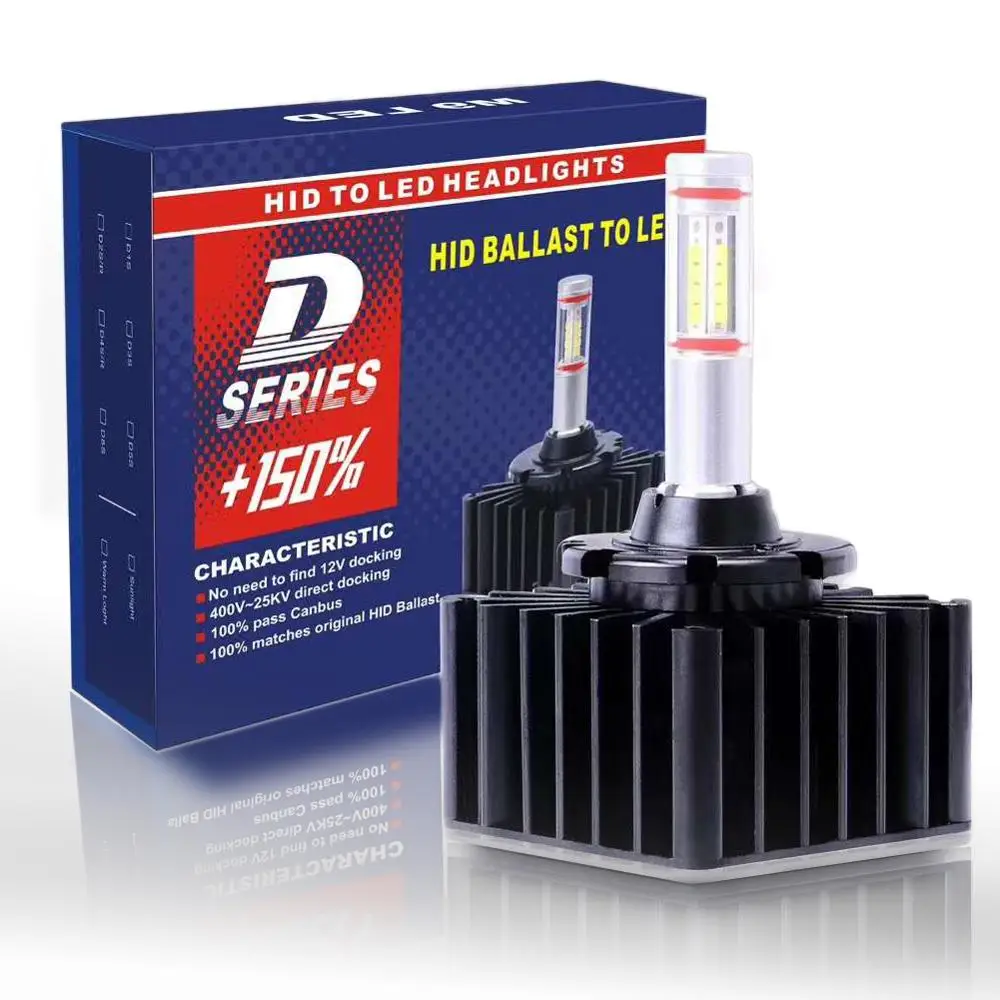 Easy Installation D1s D3s D8s Led Bulb Conversion Kit 360 Degree