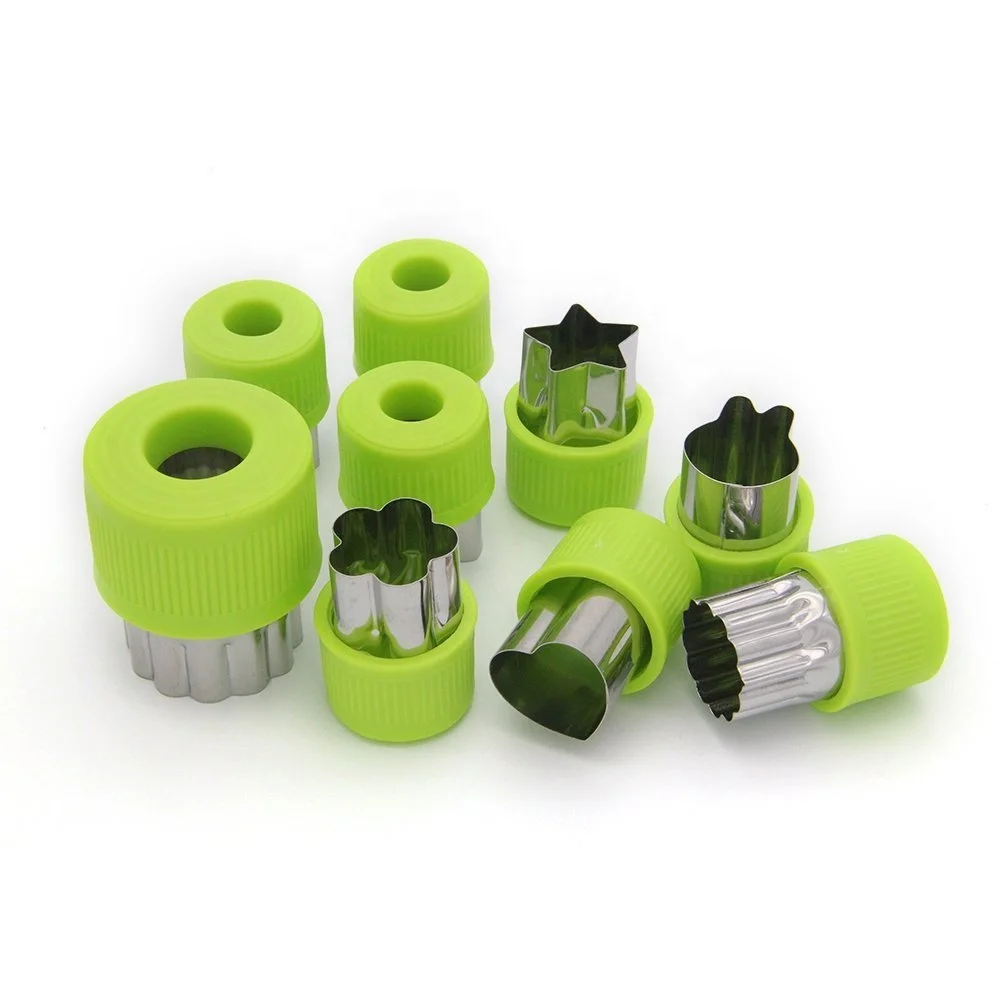 Multi Shapes 9pcs Set Stainless Steel Cookie Fruit and Vegetable Cutter