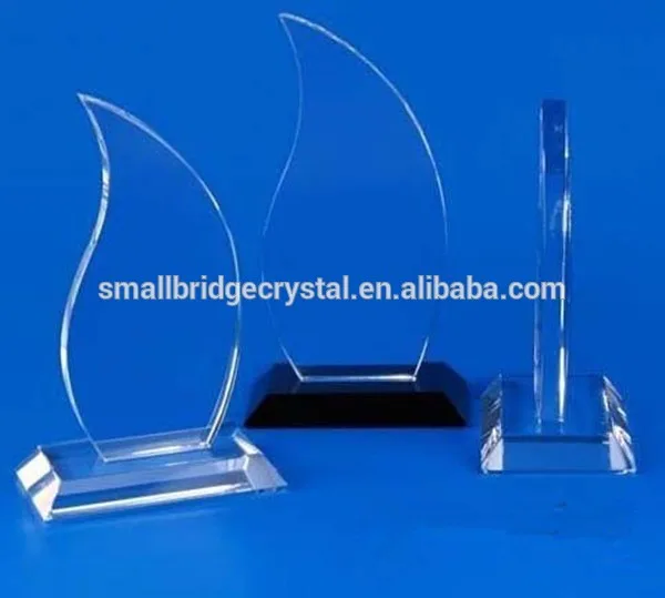 Factory cheap glass trophy for souvenir gift