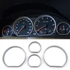 Car accessories interior decorative Chrome Speedometer Gauge Dial dashboard Ring decoration Bezel Trim for BMW 3 Series E46 M3
