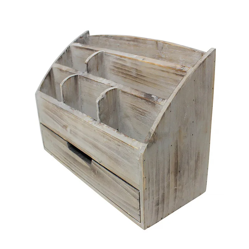 Desk Accessories Vintage Rustic Wooden Office Organizer Desk Accessories Vintage Rustic Wooden