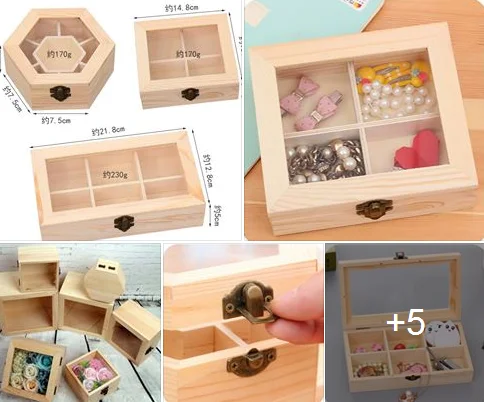 
Solid wooden pine Box with a Clear Acrylic Sliding Lid 