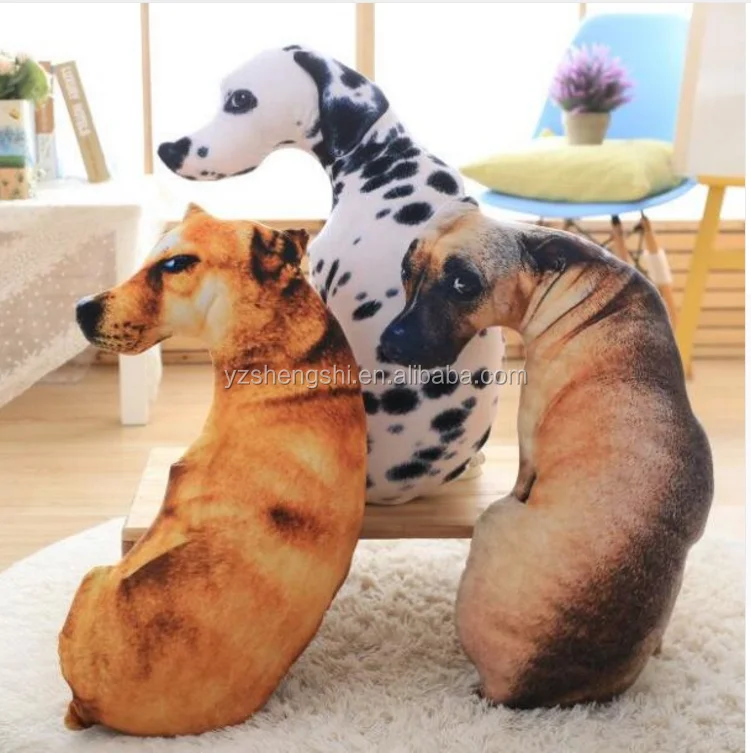 3d Dog Shaped Throw Pillow Zoo Animal 