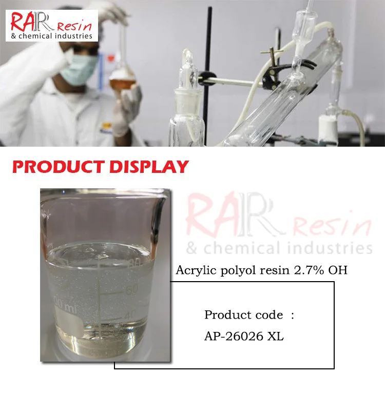 Wholesale Acrylic Polyol Resin 2.7 Oh Top Quality Acrylic