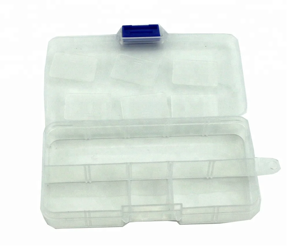 
Hengjia 10 grids storage box transparent bait fishing box fishing tackle 