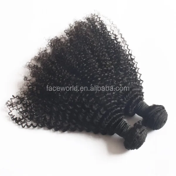 

Stock indian virgin hair bundles kinky curly, Natural color