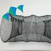 PE open type spring cage plastic coated 60*110cm for fish crayfish