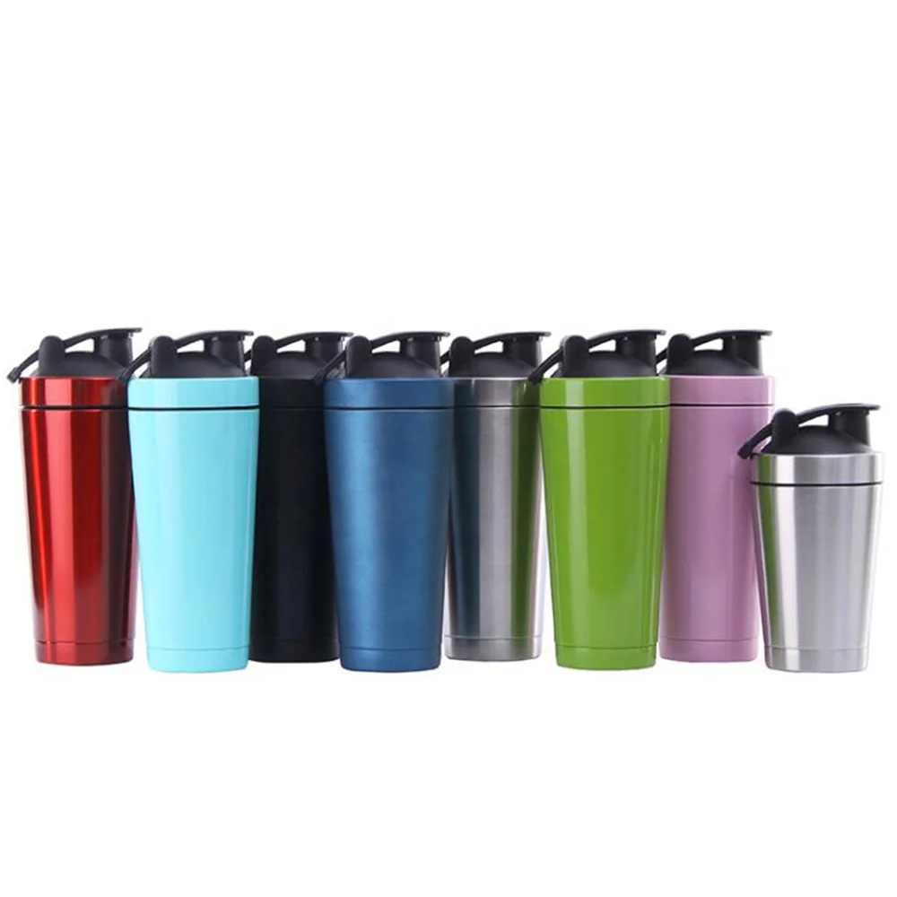 

LOGO custom 25OZ stainless steel double wall insulated Fitness GYM sport water bottle vacuum protein shaker bottle, Black;red;green;pink;steel color;white;dark blue;sky blue.