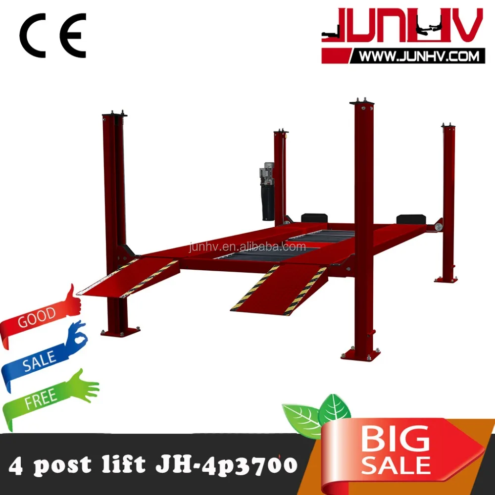 Four Post Car Parking Lift Manual Single Side Release System 4 Post Parking Lift With 4 Post Parking Lift Rain Coat For Choice - Buy Hot Selling Scissor Car ...