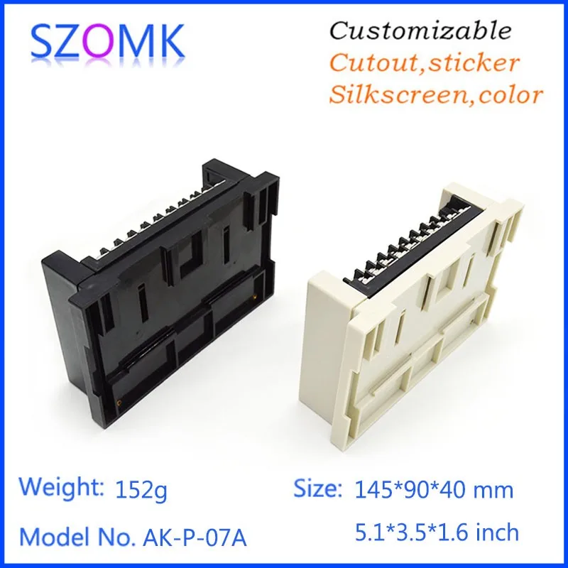 szomk industrial control case abs din rail enclosures for electronic