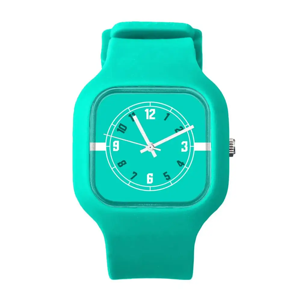 silicon casual watches square