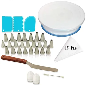 Amazon Top Seller 2019 Kitchenware Utensils  DIY Cake Decorating Supplies Baking Tools 360 Rotating Cake Turntable