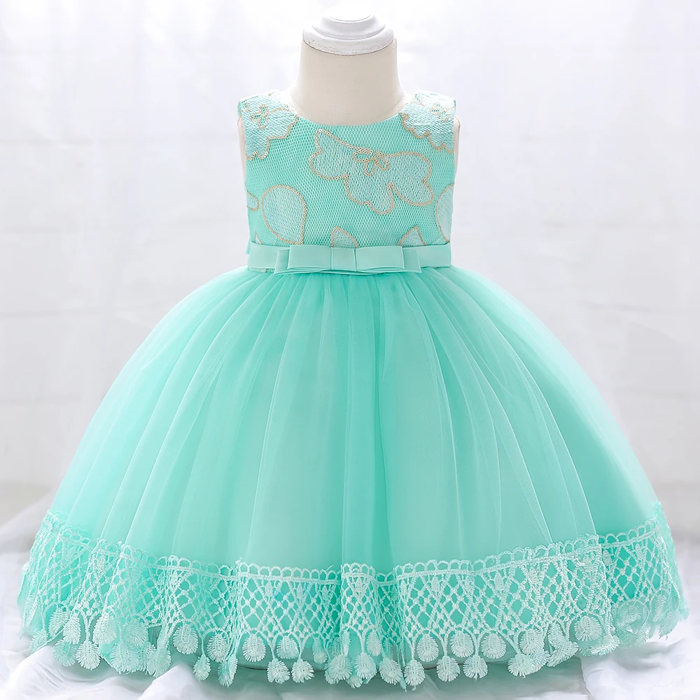 

Wholesale Price Newborn Baby Clothes Kids Designer Birthday Dress For 2 Year Old L1843XZ, Pink;purple;green;blue;maroon