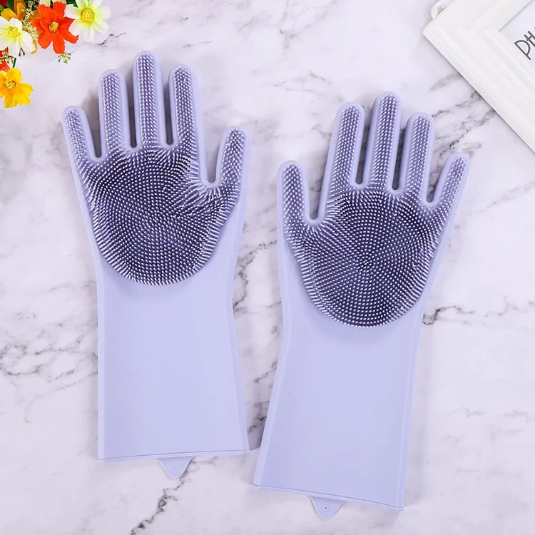 China suppliers New Product Kitchen Bed Bathroom Accessories Hair Care Silicone Cleaning Scrubber Latex Glove Brush.jpg