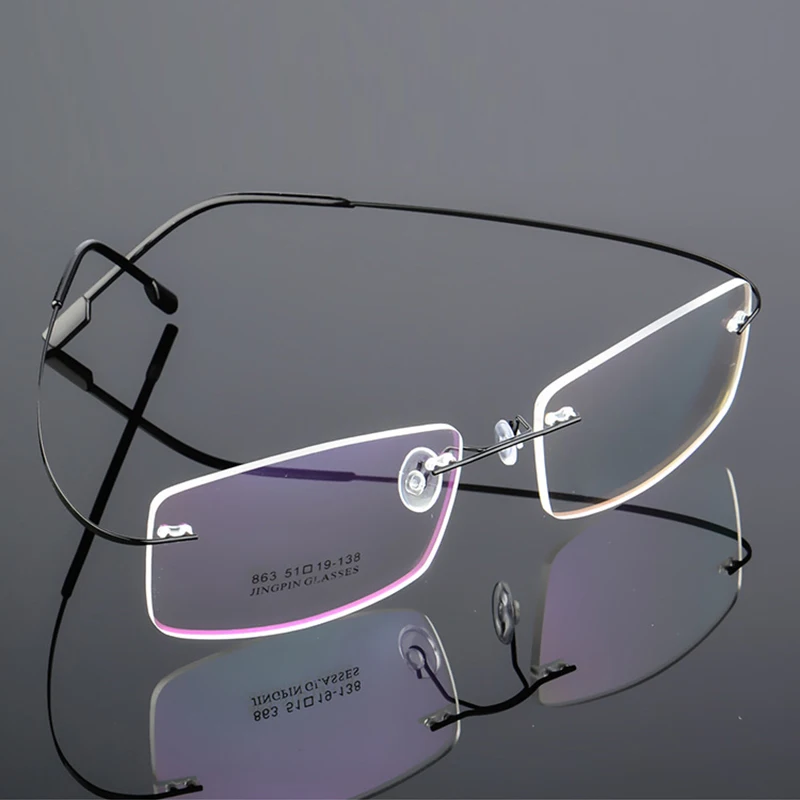 Ultralight Eyewear Frames Rimless Myopia Glasses Frames Female Fashion Male Optical Spectacles Unisex Computer Glasses 312