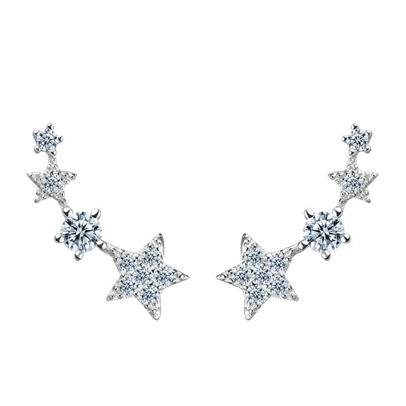 

Shiny crystal star fashion earring designs new model earrings for girls