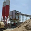 Hot HZS60 Concrete Batching Plant With Aggregate Hopper