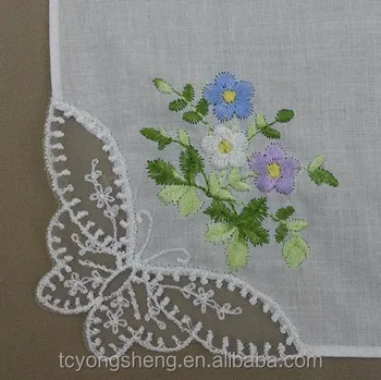 ladies embroidered handkerchiefs