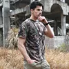 Tree Camo Round-neck Short Sleeve Climbing Outdoor Sports T-Shirts