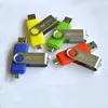 Hot sell custom logo 2.0 real capacity 4gb 8gb swivel USB pen drive android mobile 16gb OTG USB drive