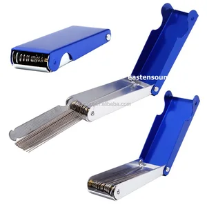 1 Set Blue Metal Guitar Part Long Shaft File Guitar Saddle W/Nut Polish Tools