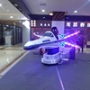 VR flight simulator extreme sport war of plane flying electronic space vr capture