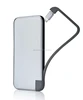 3 in 1 built-in cables power bank charger with USB flash memory 6000 mAa capacity