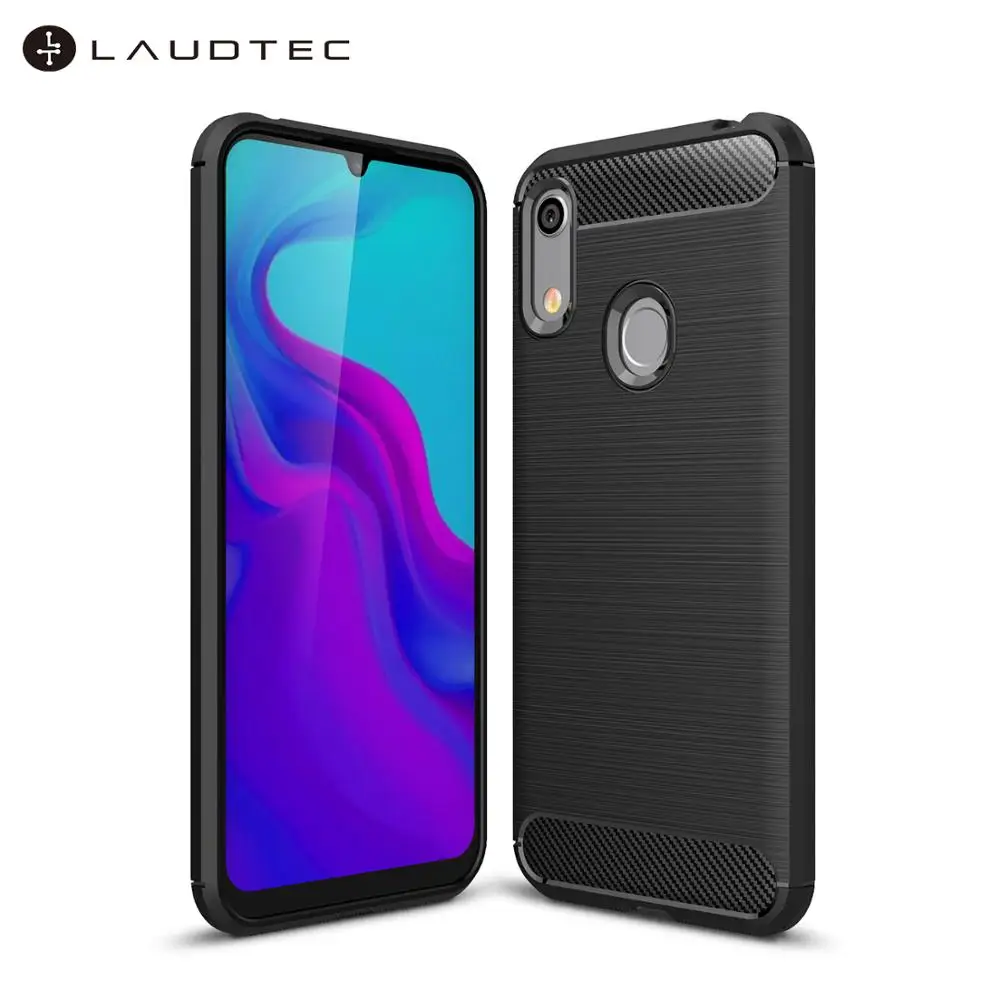Carbon Fiber Tpu Silicone Back Cover Phone Case For Huawei Honor 8A