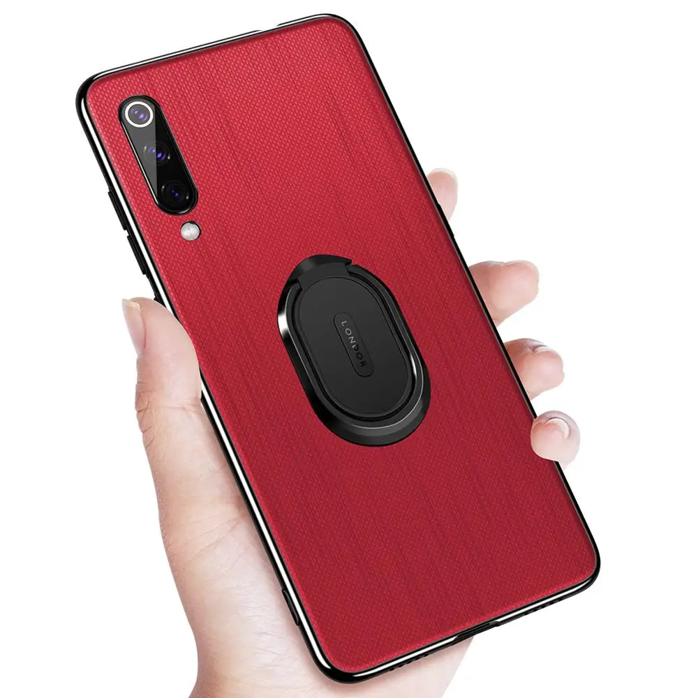 

For XiaoMi RedMi K20 Pro Leather Phone Case With Ring Holder Magnetic For Car